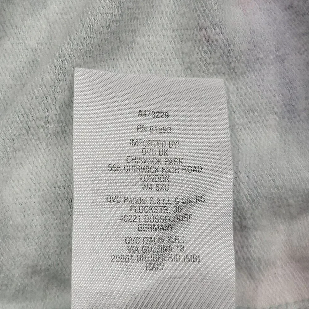 Candace Cameron Bure Malibu Lounge Half Zip Hoodie X-Large Sz Sage Tie Dye Top - Picture 10 of 11